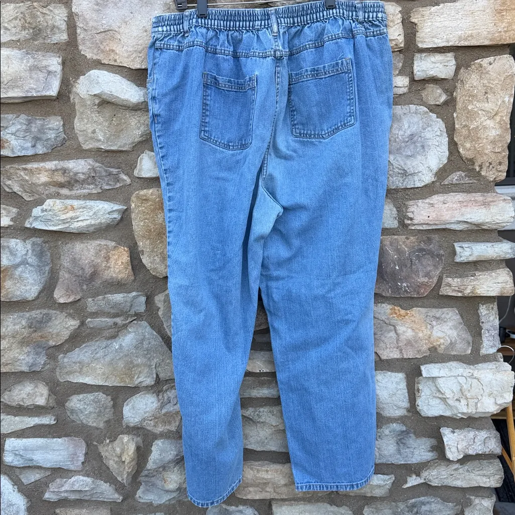 Woman Within  Light Blue Jeans size 24W - Image 3