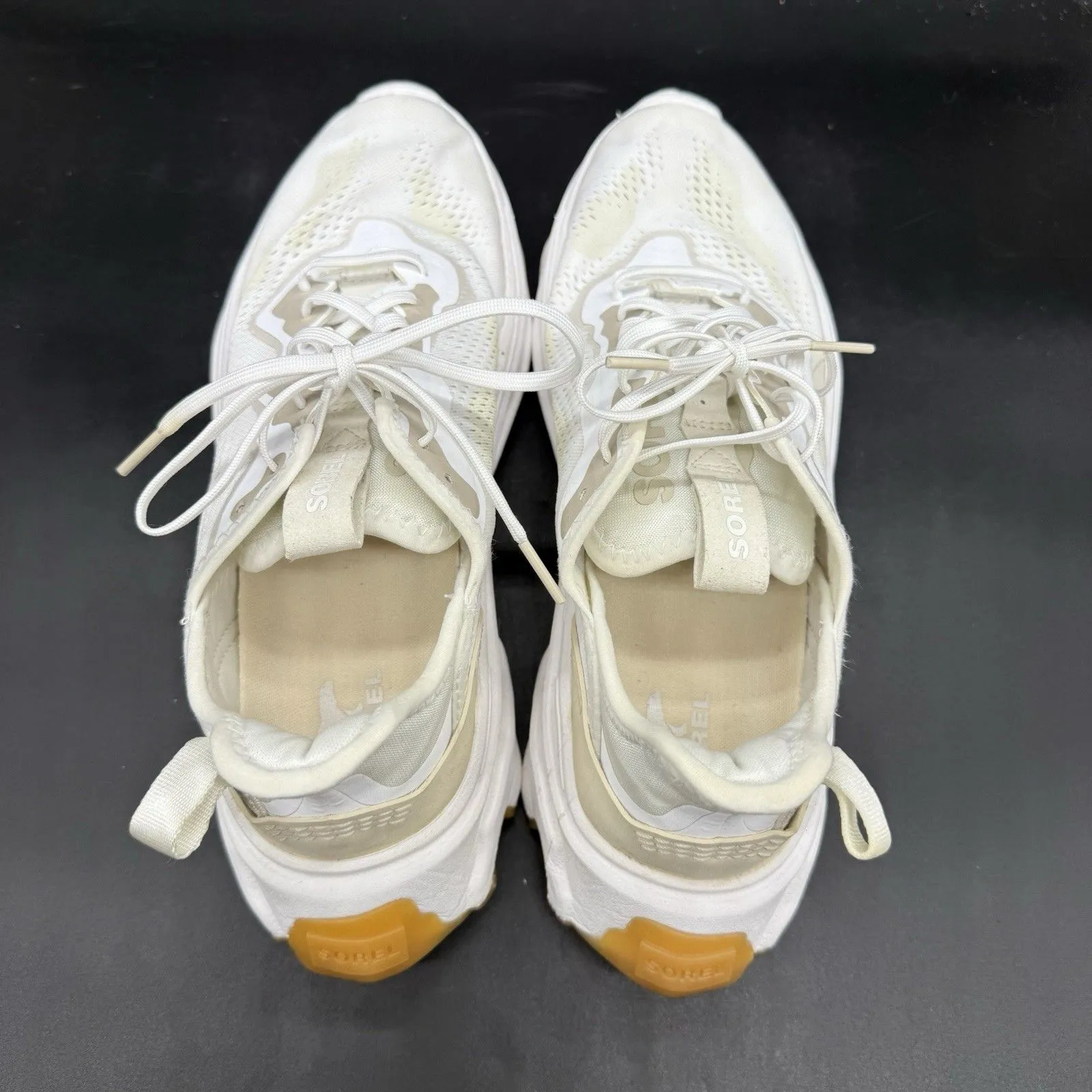 Sorel Kinetic Breakthru Day Lace Womens Size 10 White Hiking Shoes NL4689-100 - Image 5