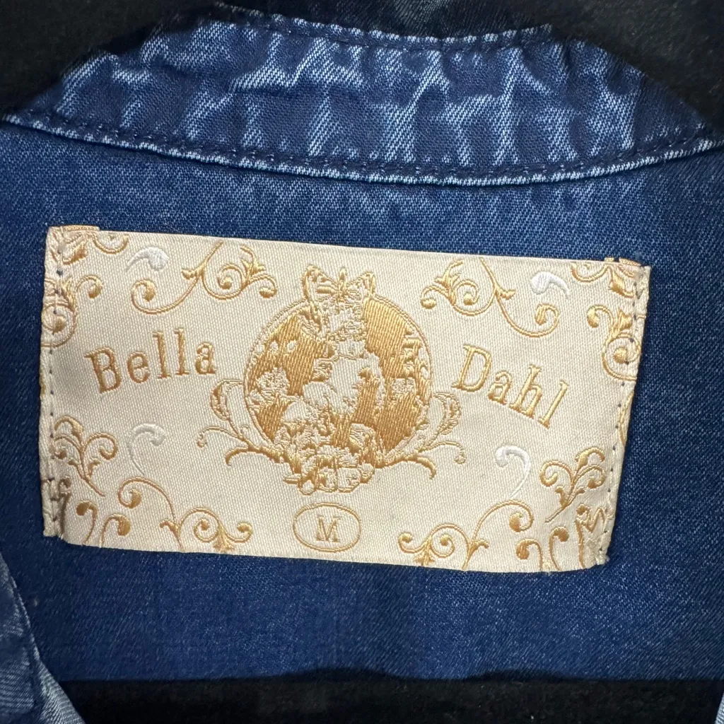 Bella Dahl Blue Button Down Shirt - Image 4