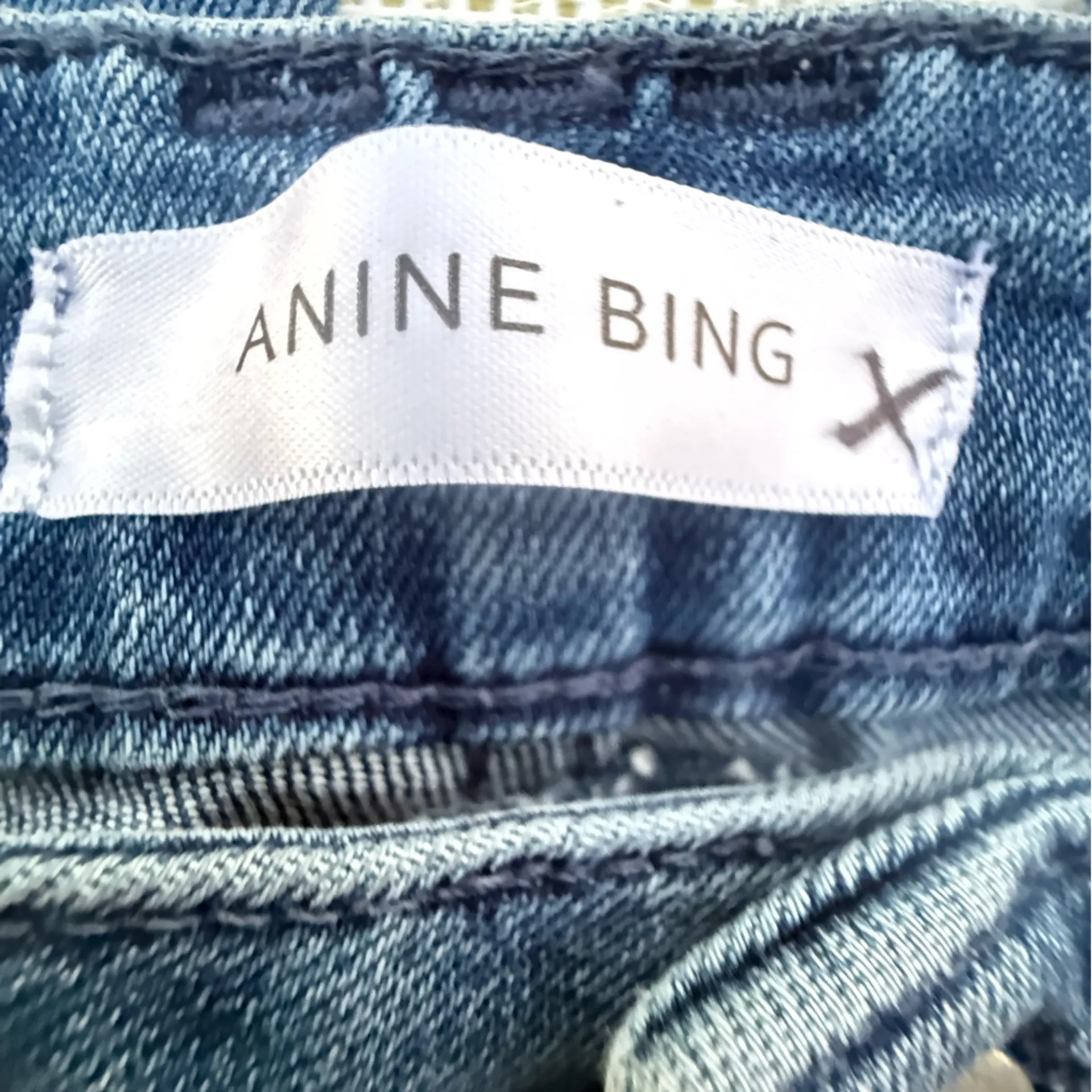 Anine Bing Women’s Cropped Blue Jeans size 30 - Image 2