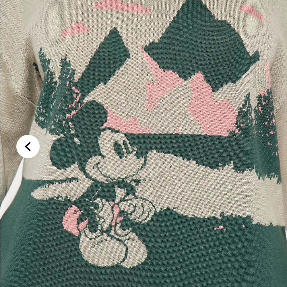 Disney Women's Sweater - Green and Pink - Image 6
