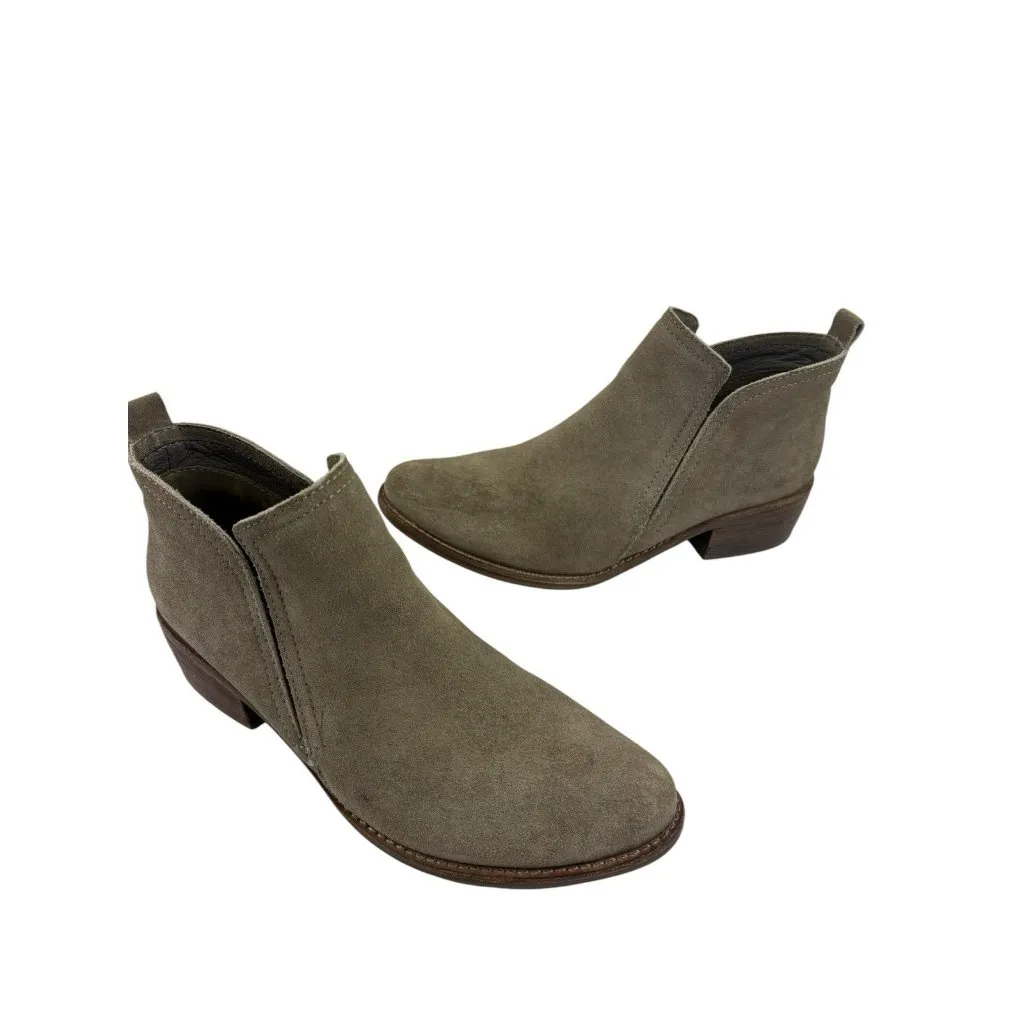 *Matisse Ankle Booties Womens Size 8.5 Taupe Suede Leather Western Fesitval Boho Brown - Image 5