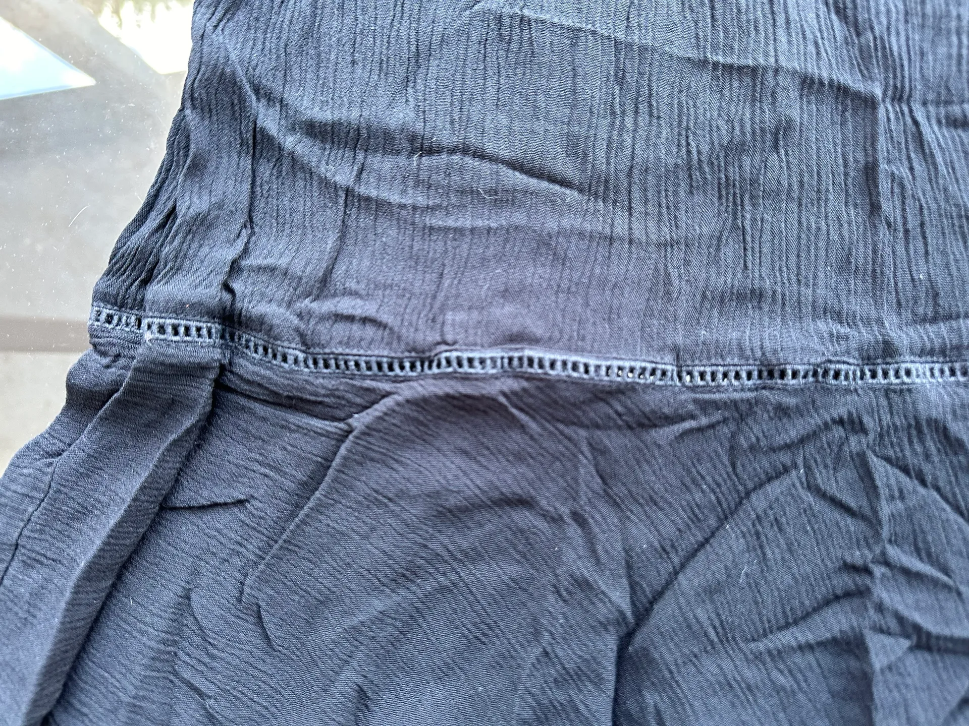 Sleeveless Fringe Lace Up Flowy Midi Sun Dress in Black - Size Medium - Image 12