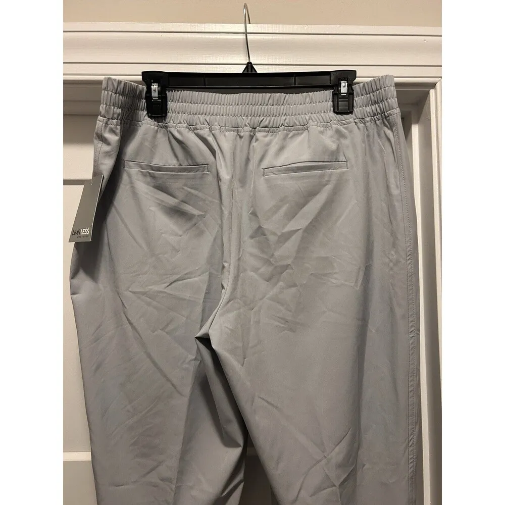 New Limitless By The Limited Light Gray Tapered Leg Athletic Pants Size Large - Image 6