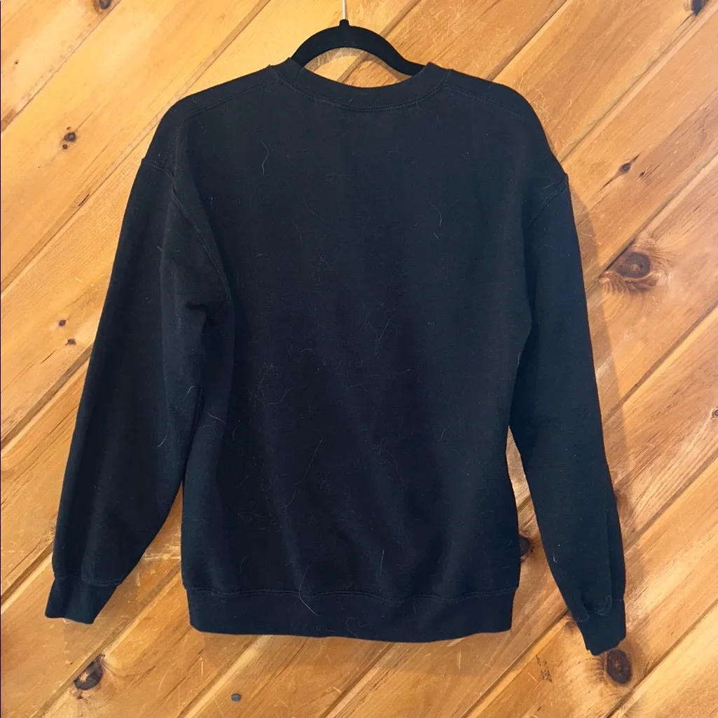 “Good moms say bad words” small shop custom made black crewneck sweatshirt Size M - Image 4