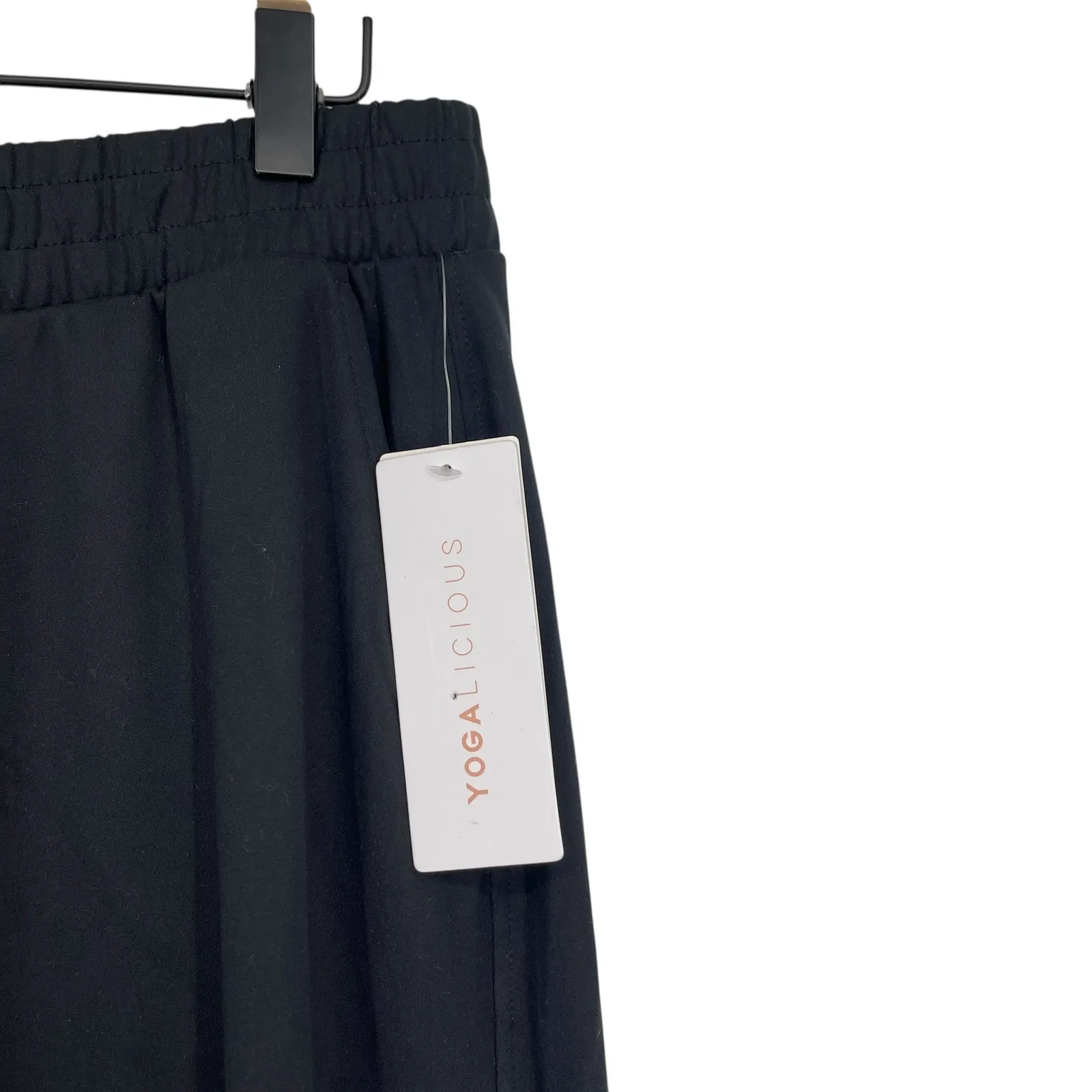 Yogalicious Lux Avenue Wide Leg Pants Black Size Large NWT - Image 4