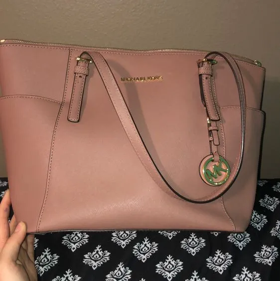 Michael Kors Dusty Rose Large Tote - Image 6