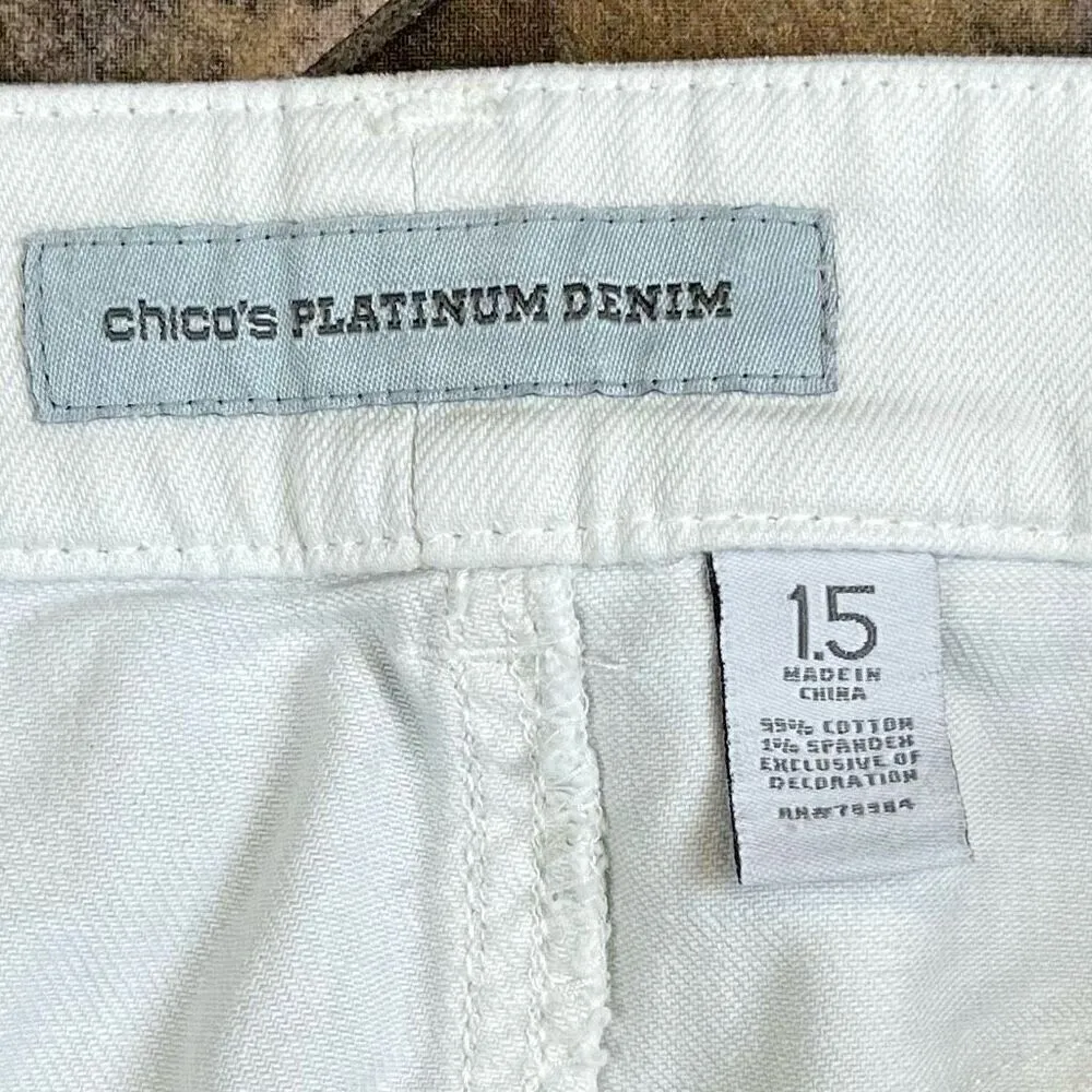Chico’s Platinum Denim Ultimate Fit 1.5 Medium 10 - Image 7
