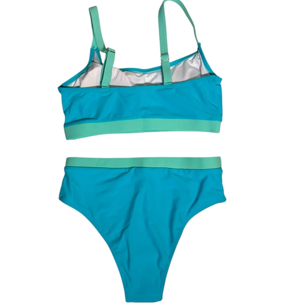 Boutique Blue and mint green‎ bikini swimsuit Small new - Image 2