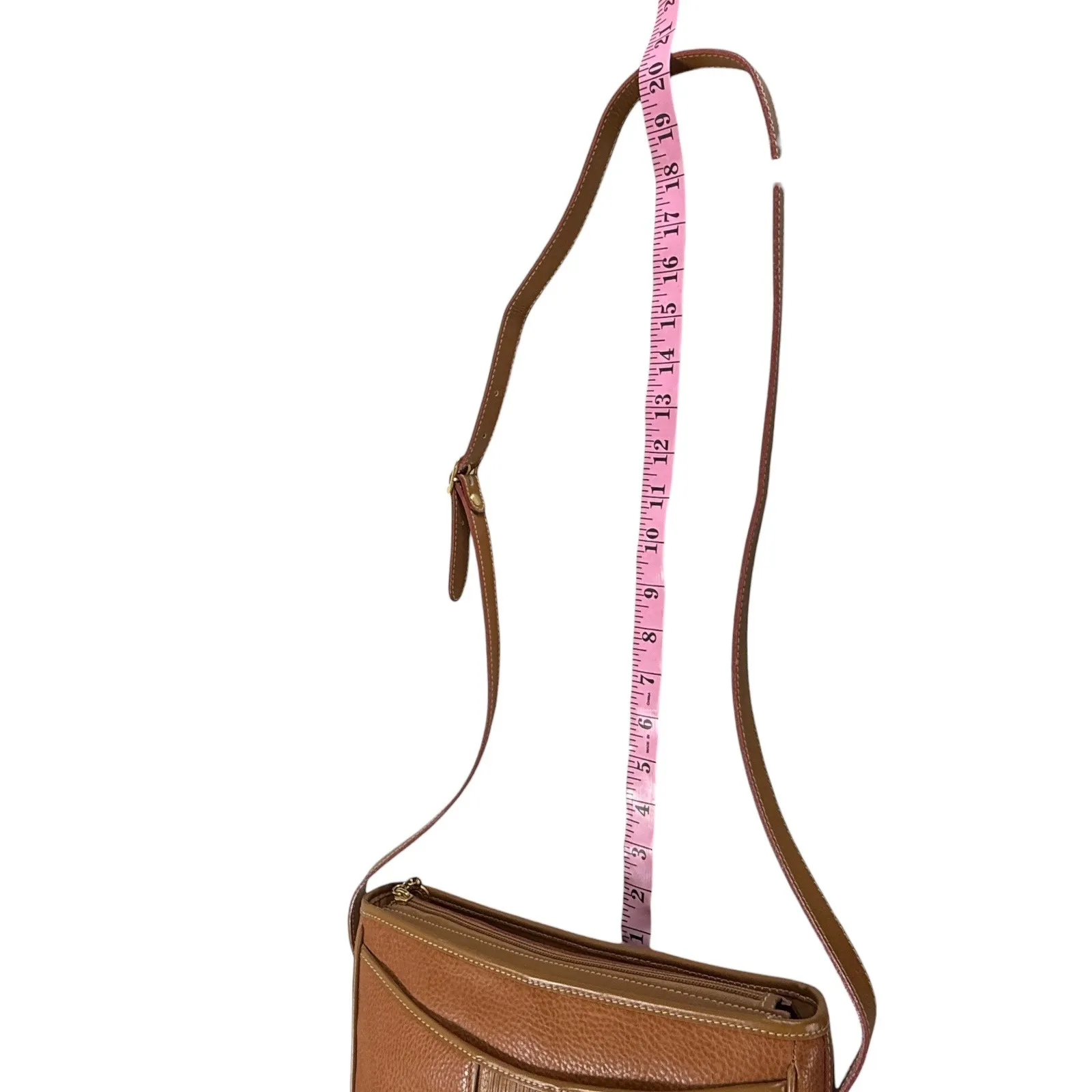 Vintage Courser Original Leather Crossbody Bag Brown Saddle Bag Equestrian Horse - Image 9