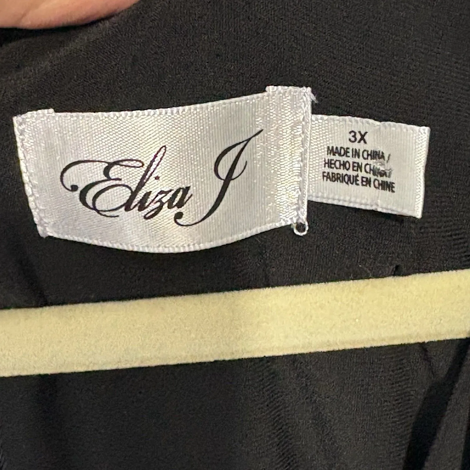 Eliza J Black Sleeveless Jumpsuit Wide Leg Stretch Sz 3X Flattering Party Work - Image 5