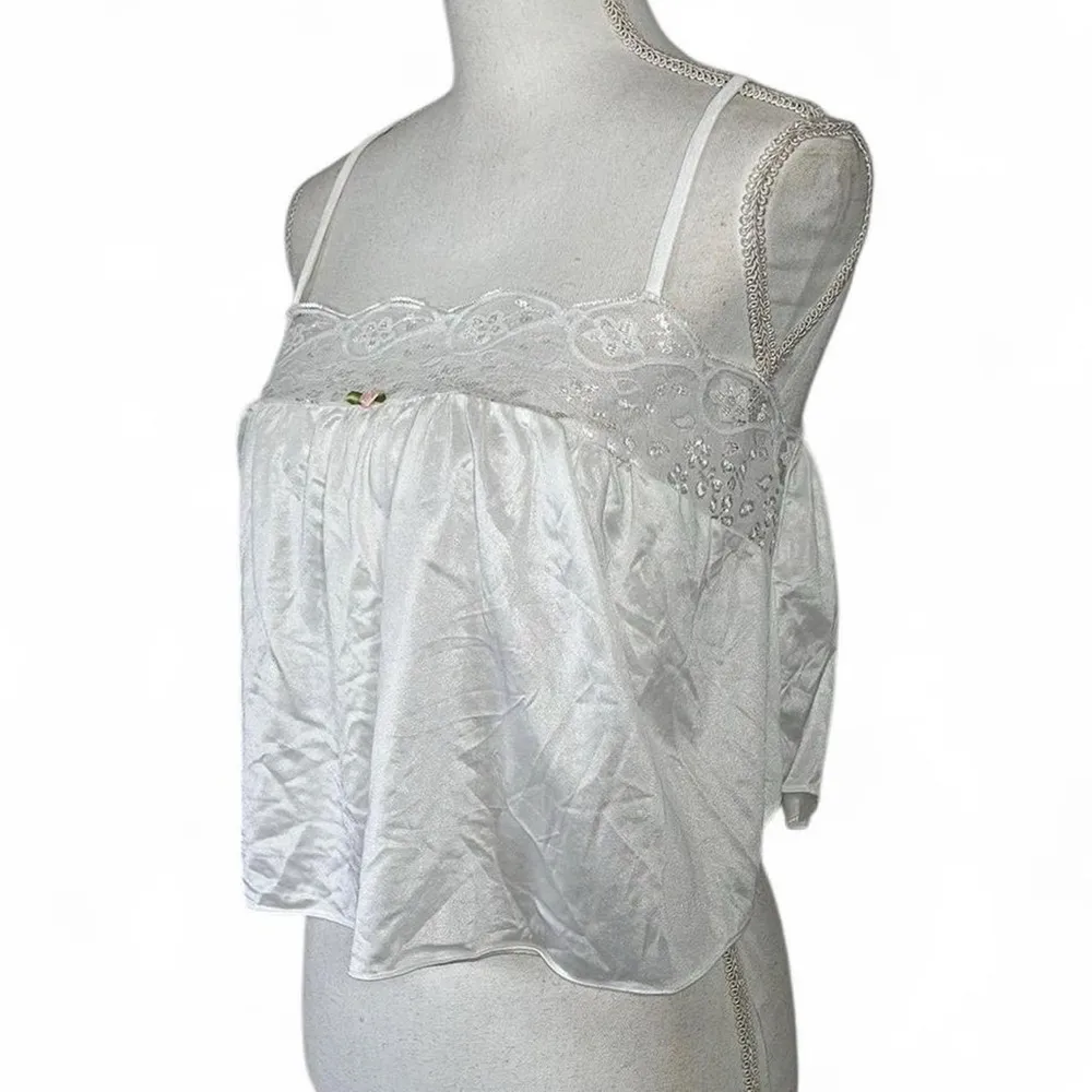 Vintage White Cami Size L - Image 2