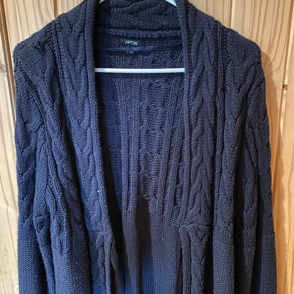Apt. 9 navy blue Cable Knit Women's Cardigan - Image 2
