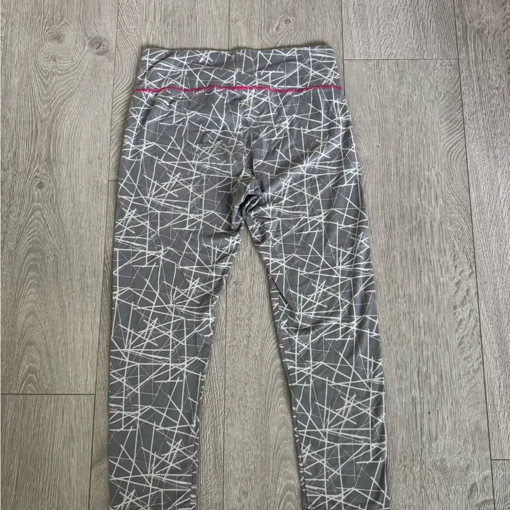 Puma Grey Patterned Cropped Athletic Leggings - Image 2