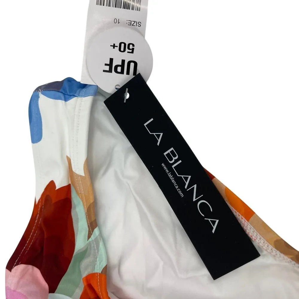 La Blanca Women's Hipster Swimsuit Bottom Floral Rhythm Size 10 NEW - Image 6