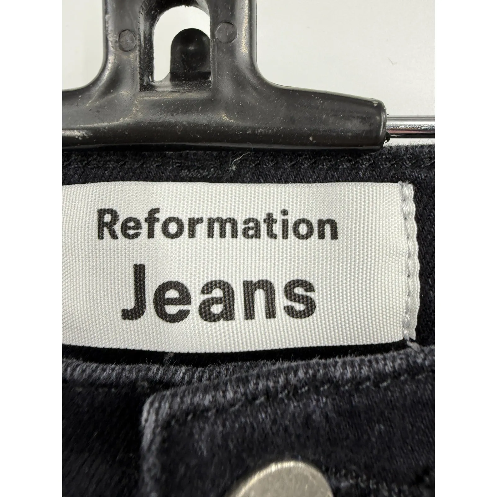 Reformation Jeans Womens 25 Black Skinny Stretch Denim‎ Tencel Blend RN143248 - Image 3