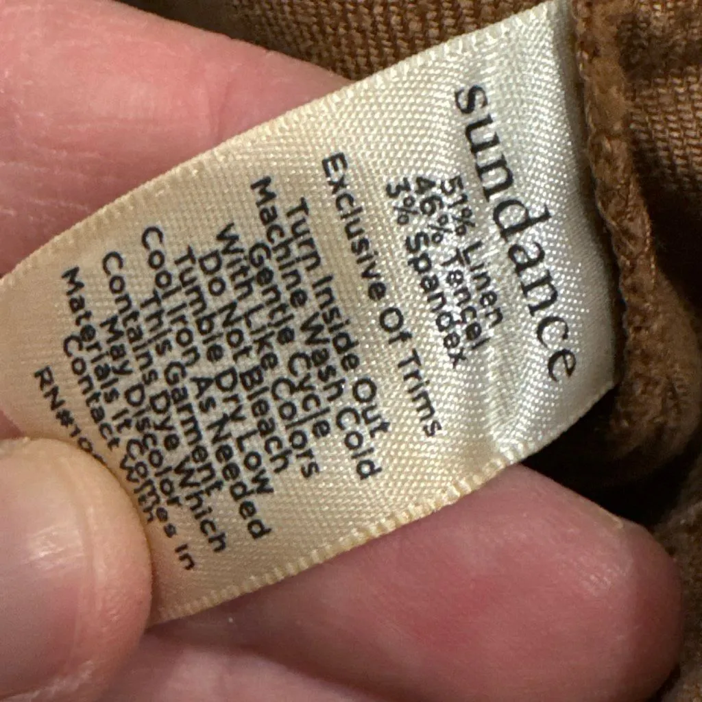 Sundance Quinn Linen Pants size 4 P - Image 3