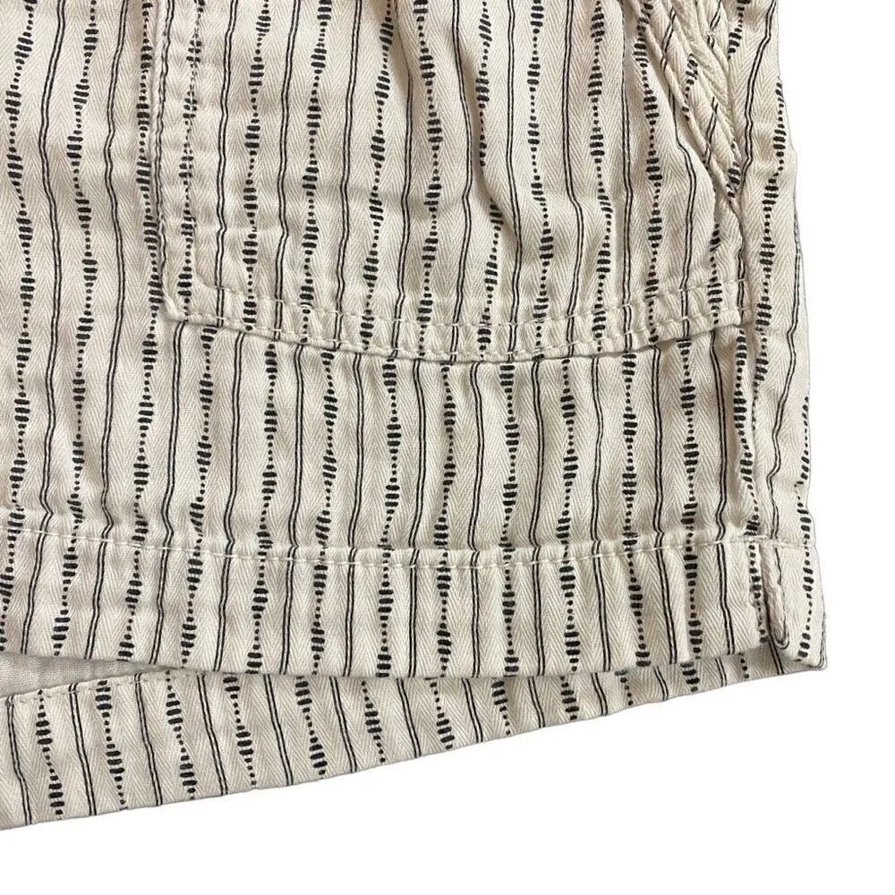 Old navy black cream comfy shirts draw string waist size small - Image 2