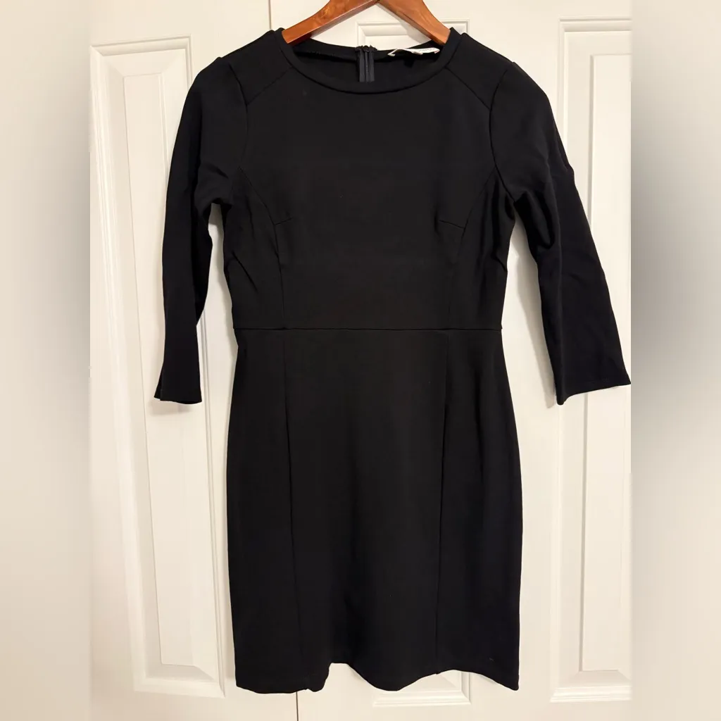 Jude Connally Monique Sheath Dress Fitted Ponte Knit Black Women XS - Image 3