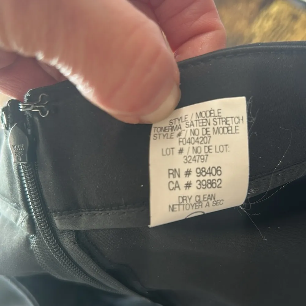 Theory Tonerma Sateen Black Pants Size 2 - Image 13