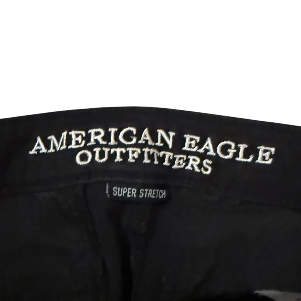 American Eagle Super Stretch Skinny Low Mid Rise Ankle Jeans Sz 2 Short 26.5"‎ - Image 3