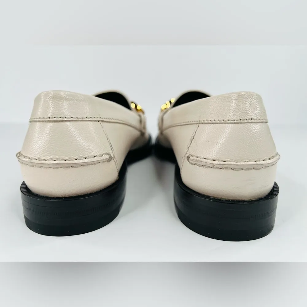 Gucci Logo Plaque Quentin Mystic White Women Moccasin Loafers Size EU 36.5 - Image 6