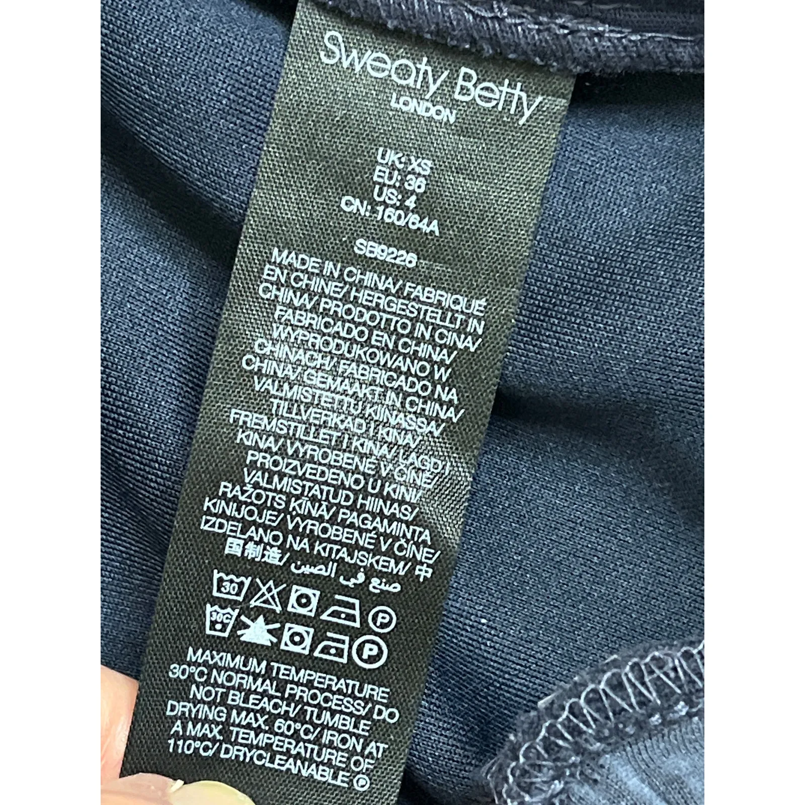 Sweaty Betty Sand Wash Cloud Weight Track Pant, navy blue, size XS, MSRP $128 - Image 13