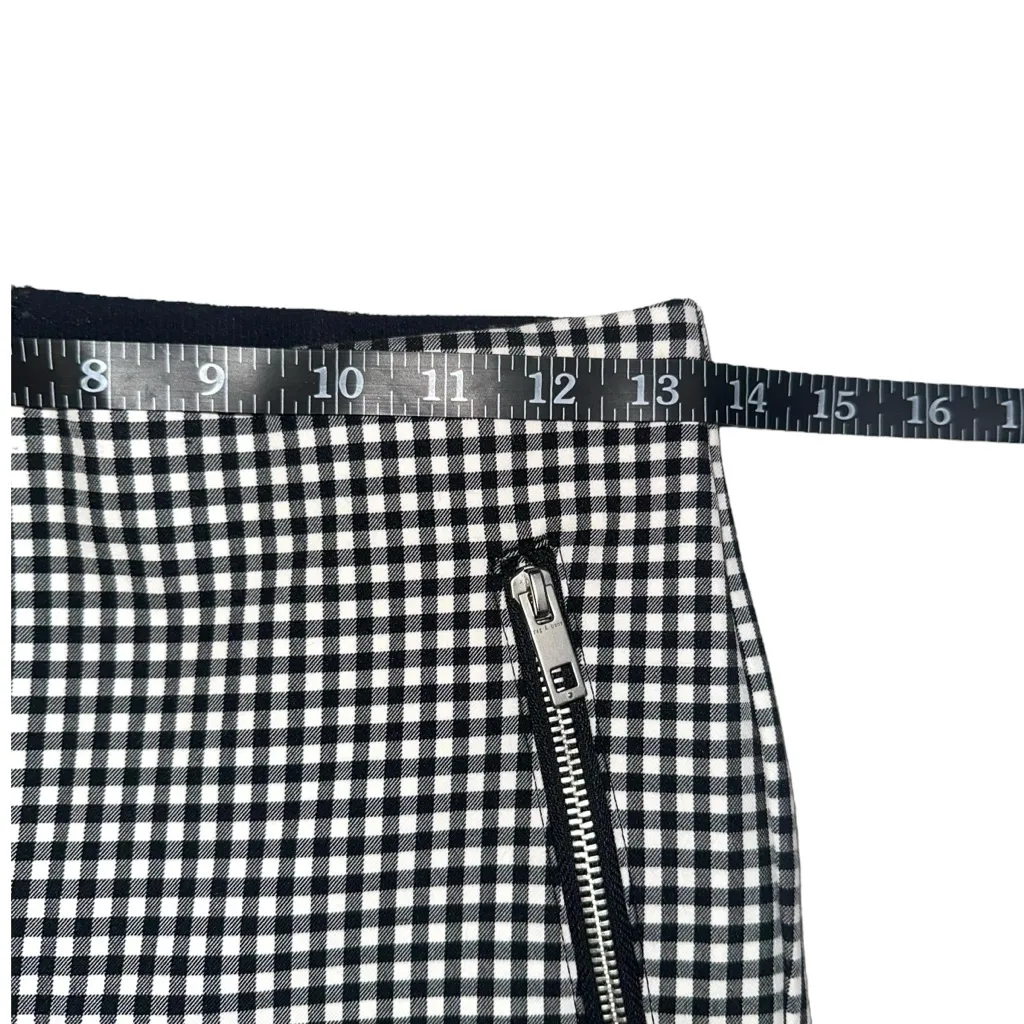 Rag & Bone Simone Black and White Gingham Cropped Pants 4 - Image 8