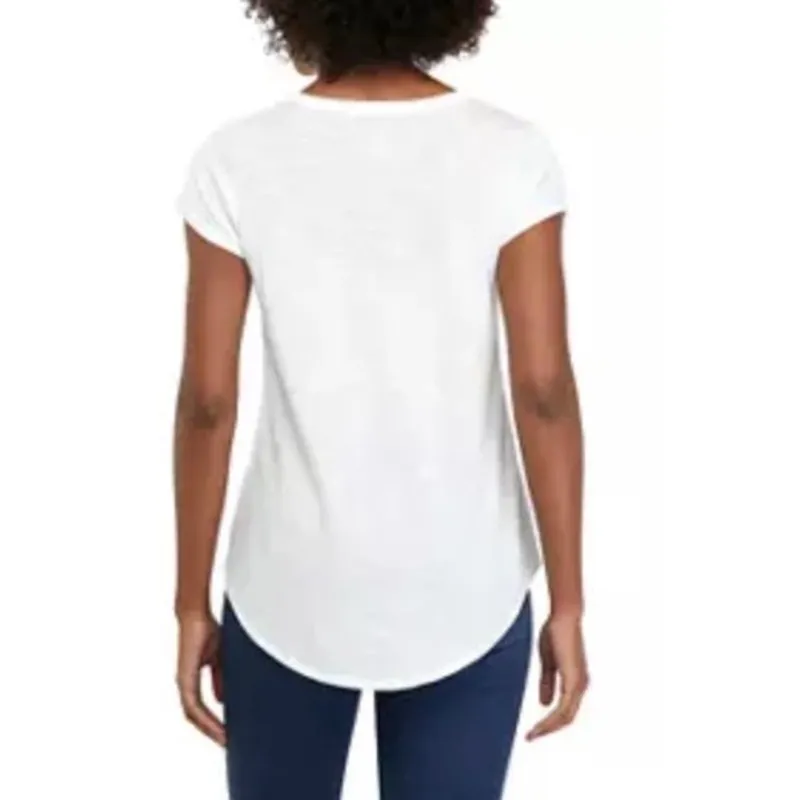 NWOT Cupio White Shirt Eyelet Details Large - Image 2