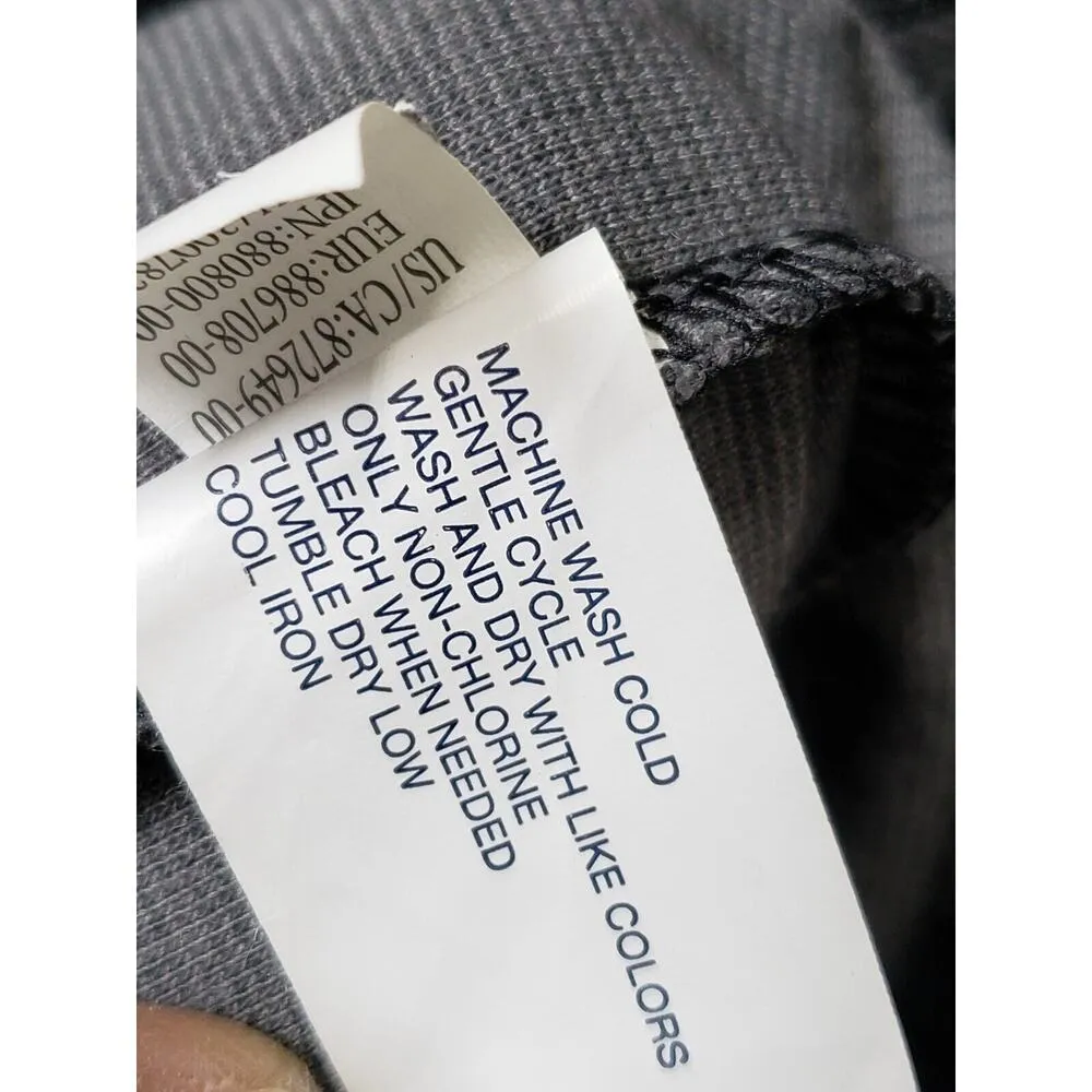 Gap Women's Gray & Black Polyester Casual V-Neck Sleeveless Knee Length Dress 0 - Image 8