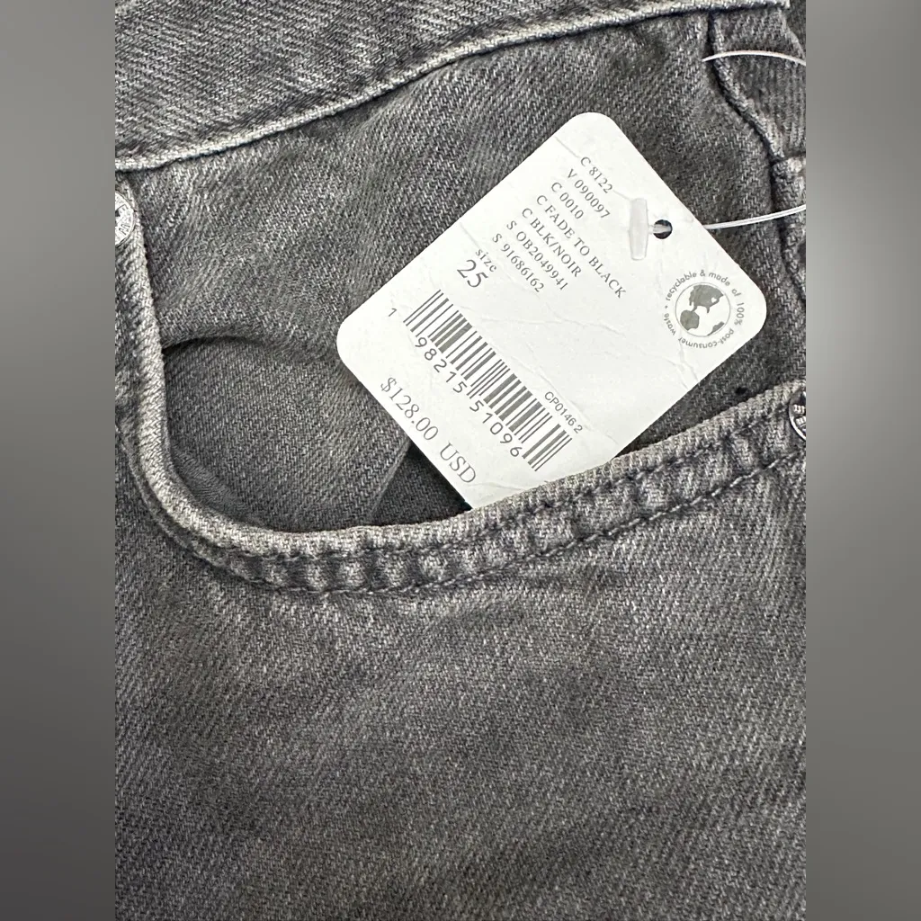 #24 NWT Free People Ripple Wide-Leg Crop Jeans in Fade To Black - Image 9