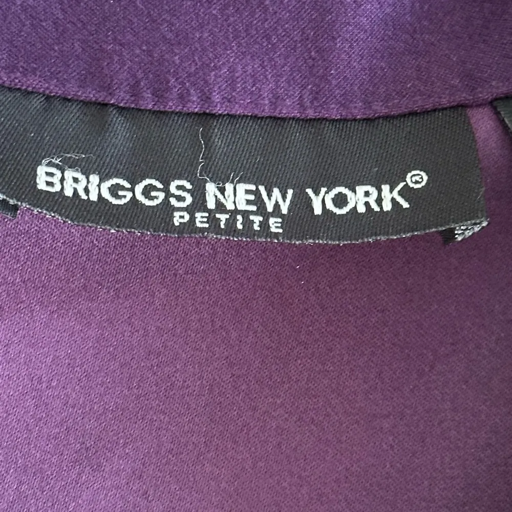 Briggs New York Purple 4 Button Lightweight Blazer Size PM - Image 4