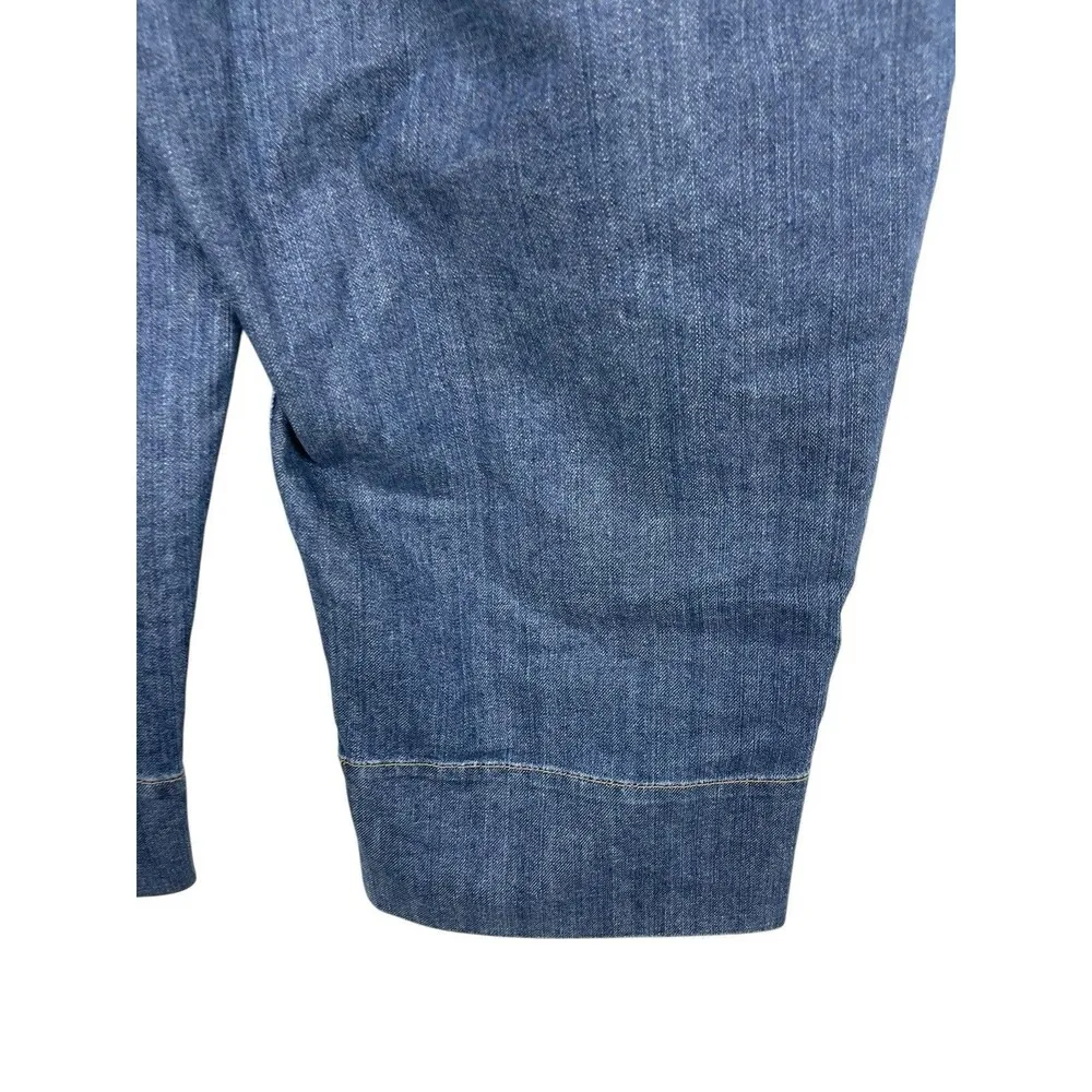 Lane Bryant Elastic Waist Tighter Tummy Technology Crop Denim Jeans 22 - Image 7