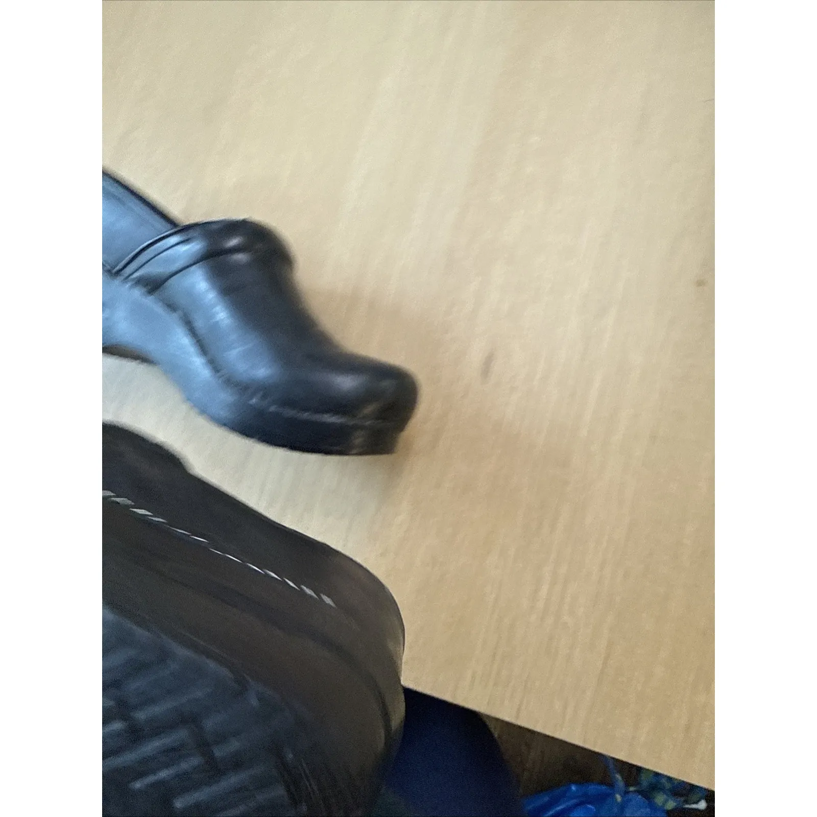 Dansko Black Leather Clogs Shoes Size 39/ US 8.5-9 - Image 3