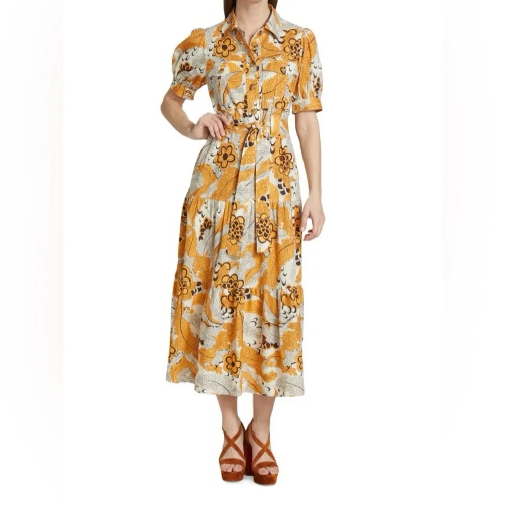 10 Crosby Derek Lam 8 Buffy Utility Dress Multi‎ Midi Length Linen-Blend Pockets - Image 14