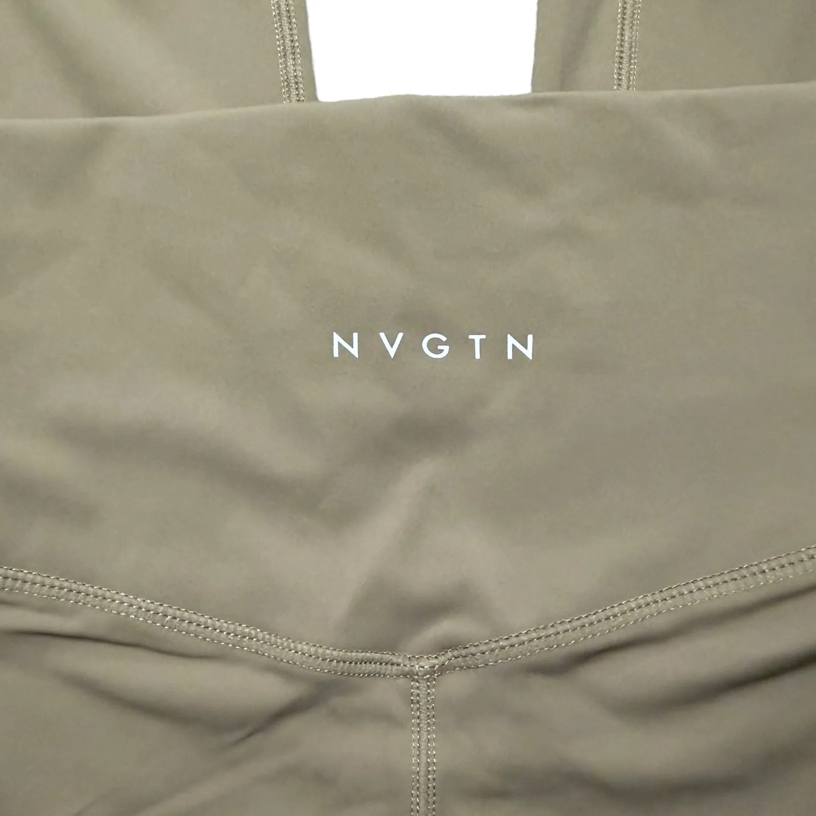 NVGTN Beige Signature 2.0 Leggings NWT High Waisted Seamless Tan Size S - Image 4