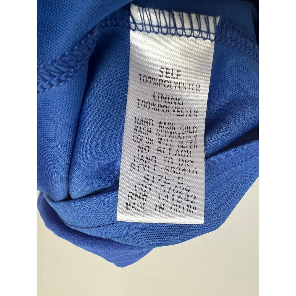 Her Entire Name Says Grace Sleeveless Pleated Dress Small Blue - Image 7