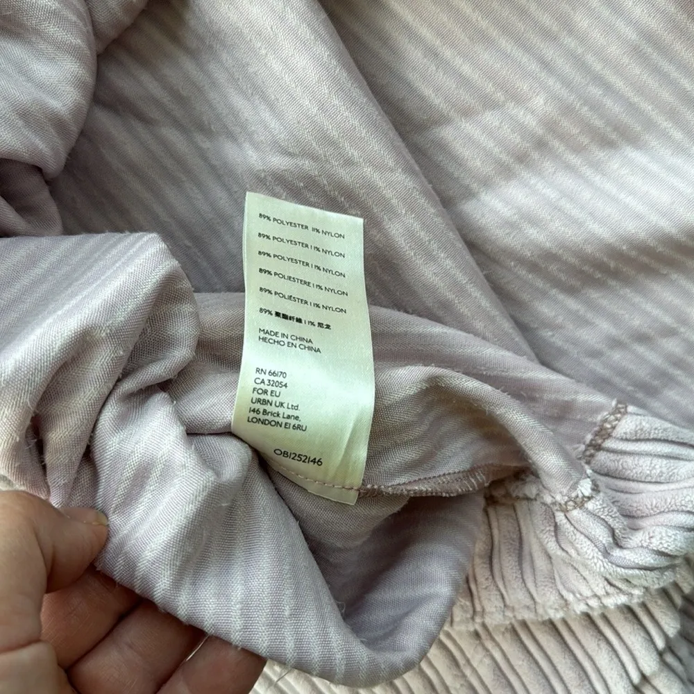 Free People Raquel Corduroy Top Dusty Pink Medium - Image 6