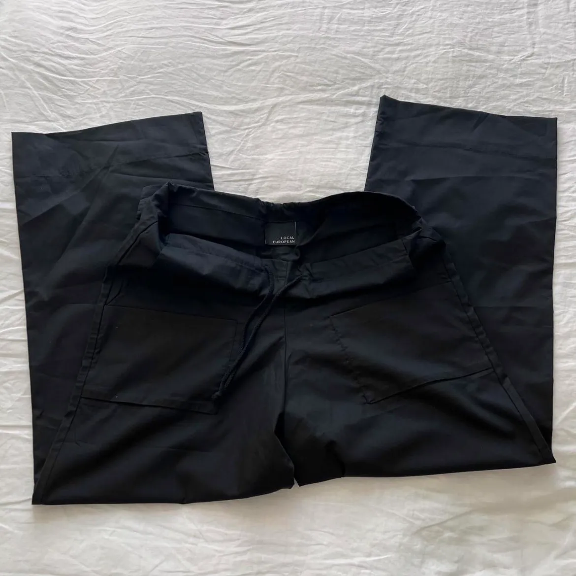 Local European Black Parachute Pants - Image 4