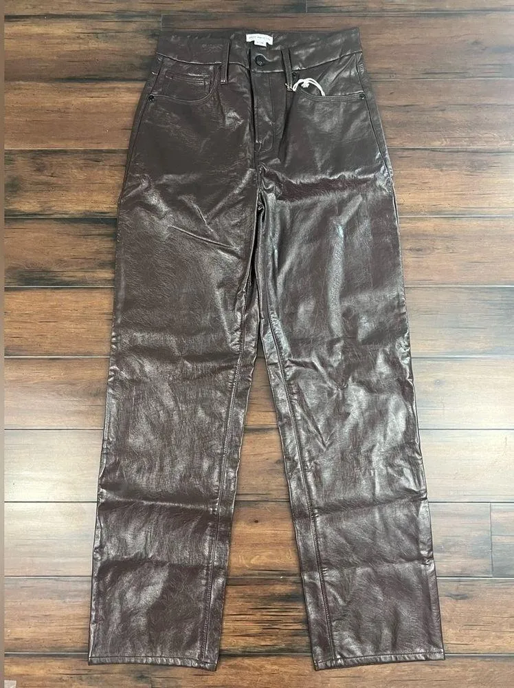 NWT - Good American Faux Leather Pants - Image 4