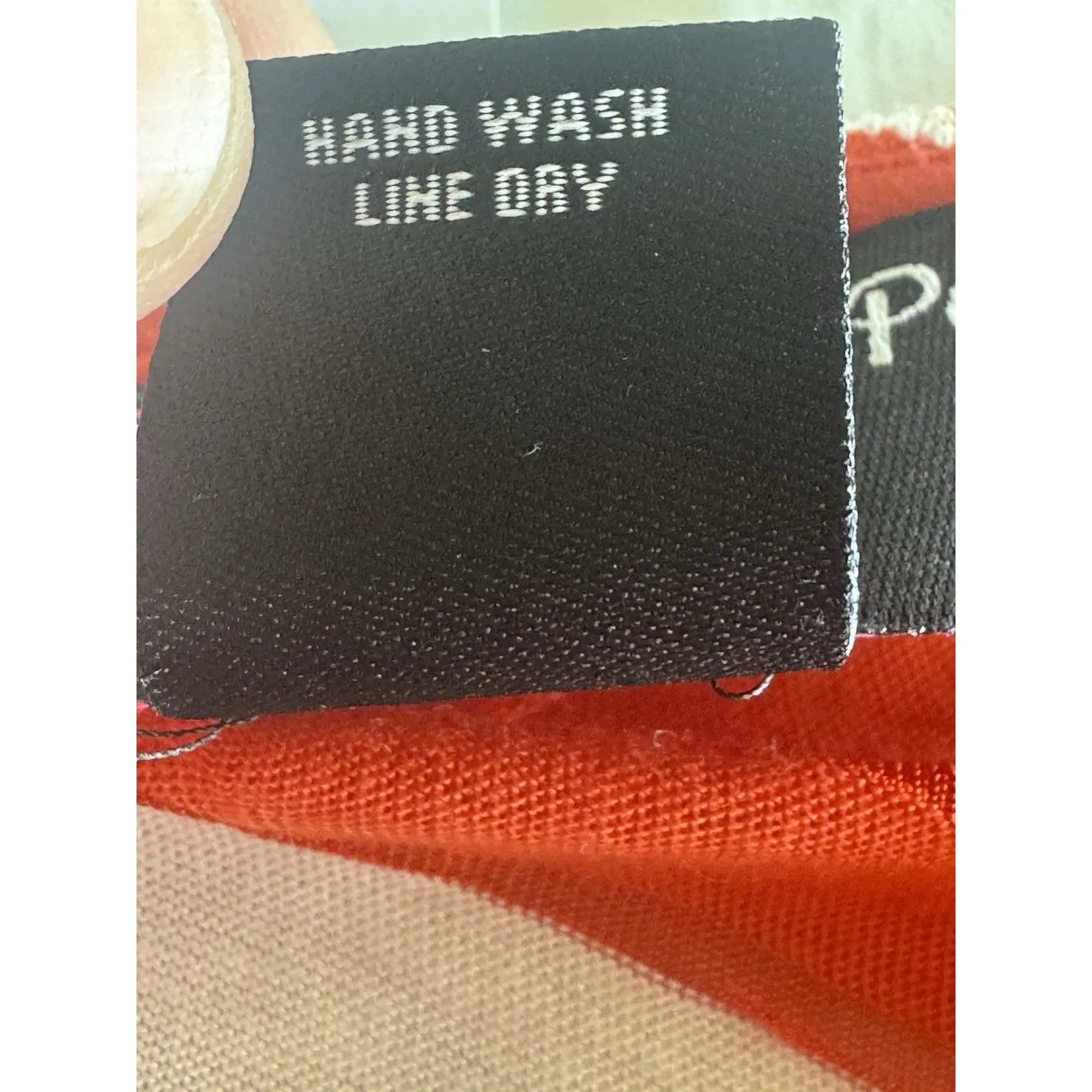 Peck & Peck Sz Small Blouse Red Chevron Texture Mod Retro 60s 70s Pop Art Groovy - Image 8