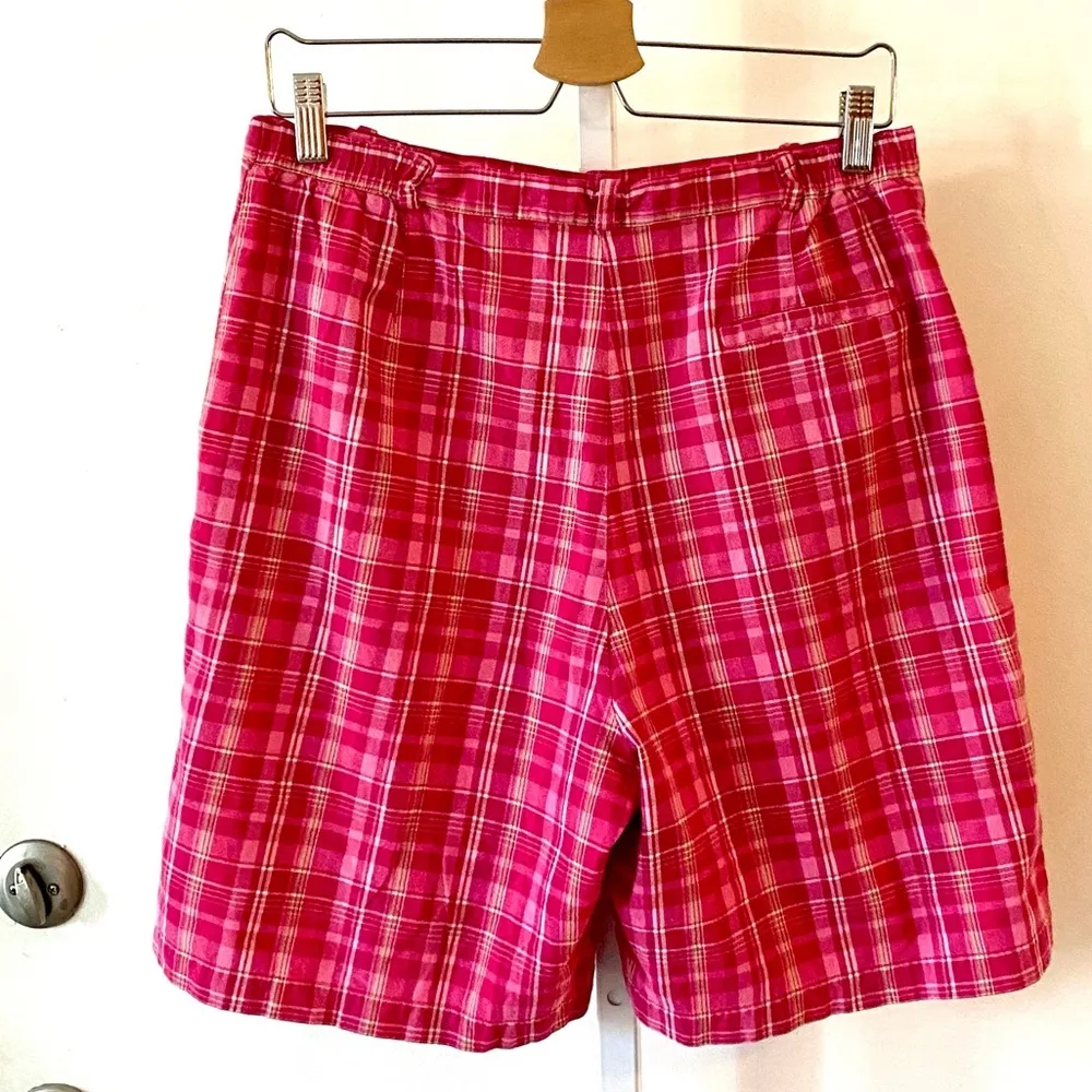 EP Pro Pink Plaid Cotton Shorts - Image 2