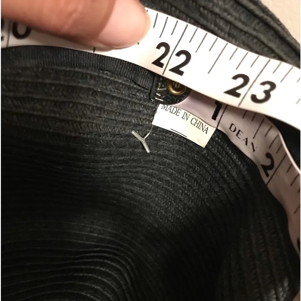 unisex short brim studded hat in black - Image 7