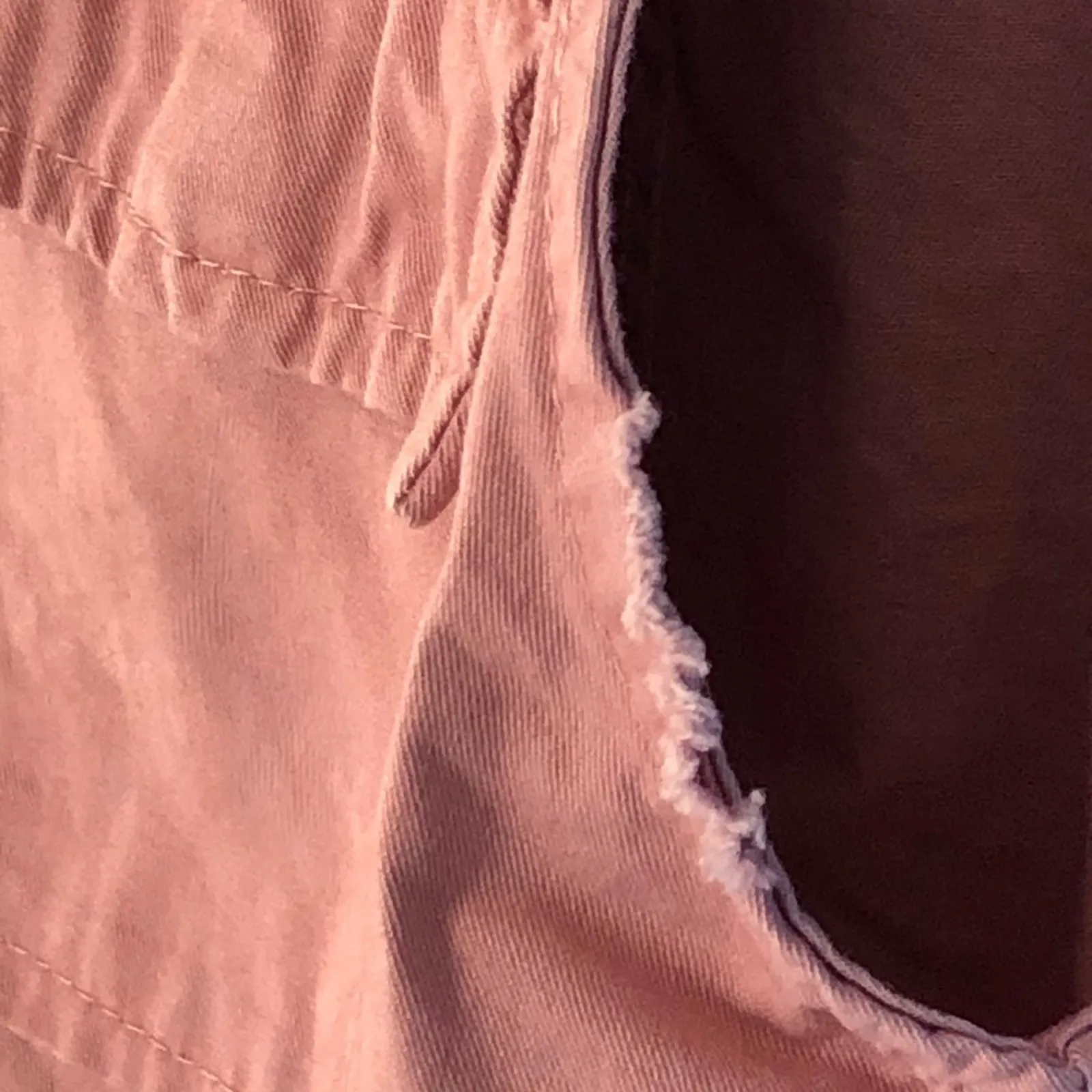 LE3NO Rose Pink Hooded Anorak Military Vest size Small - Image 5