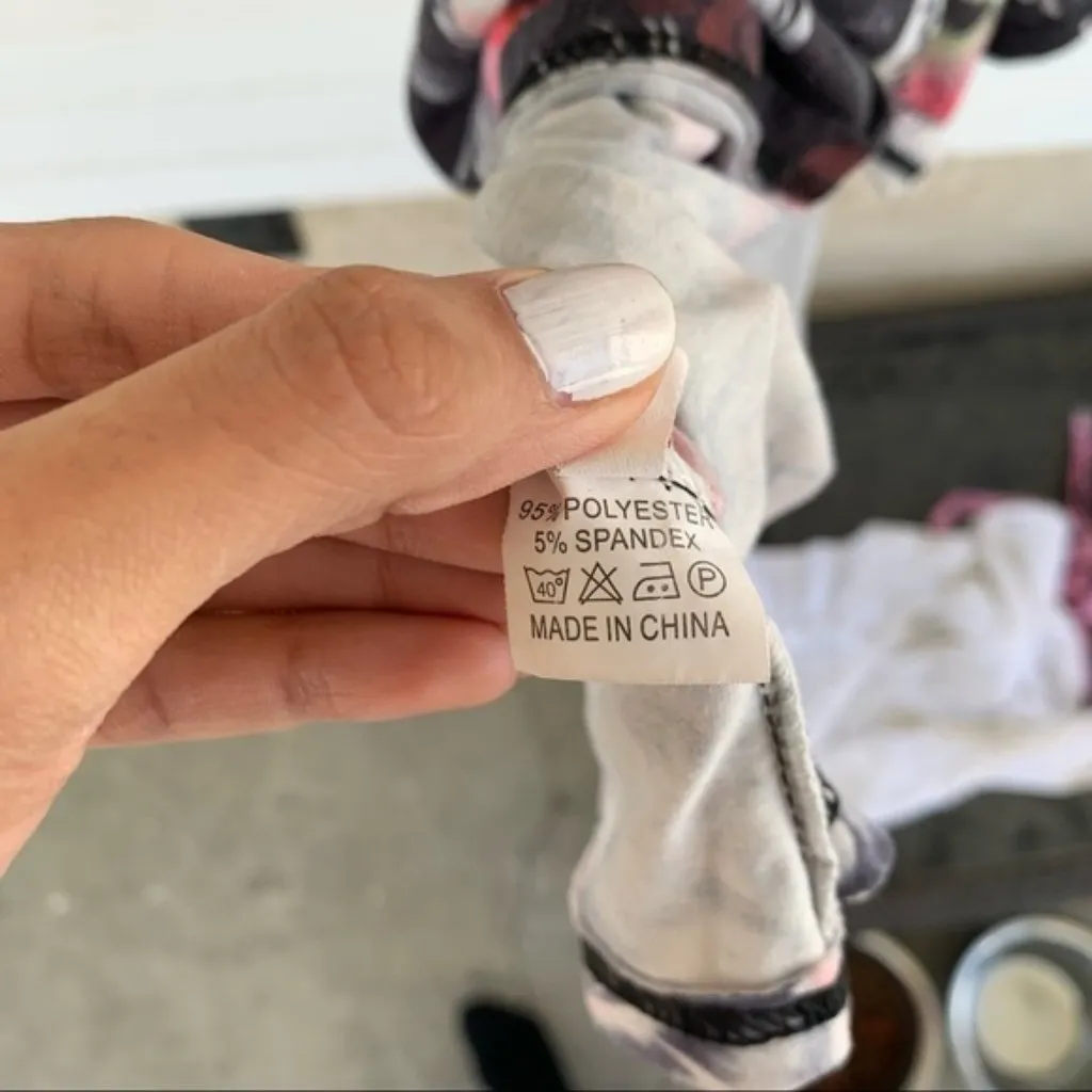 Black Pink Floral Tank Top Dress Women’s M Size M - Image 6