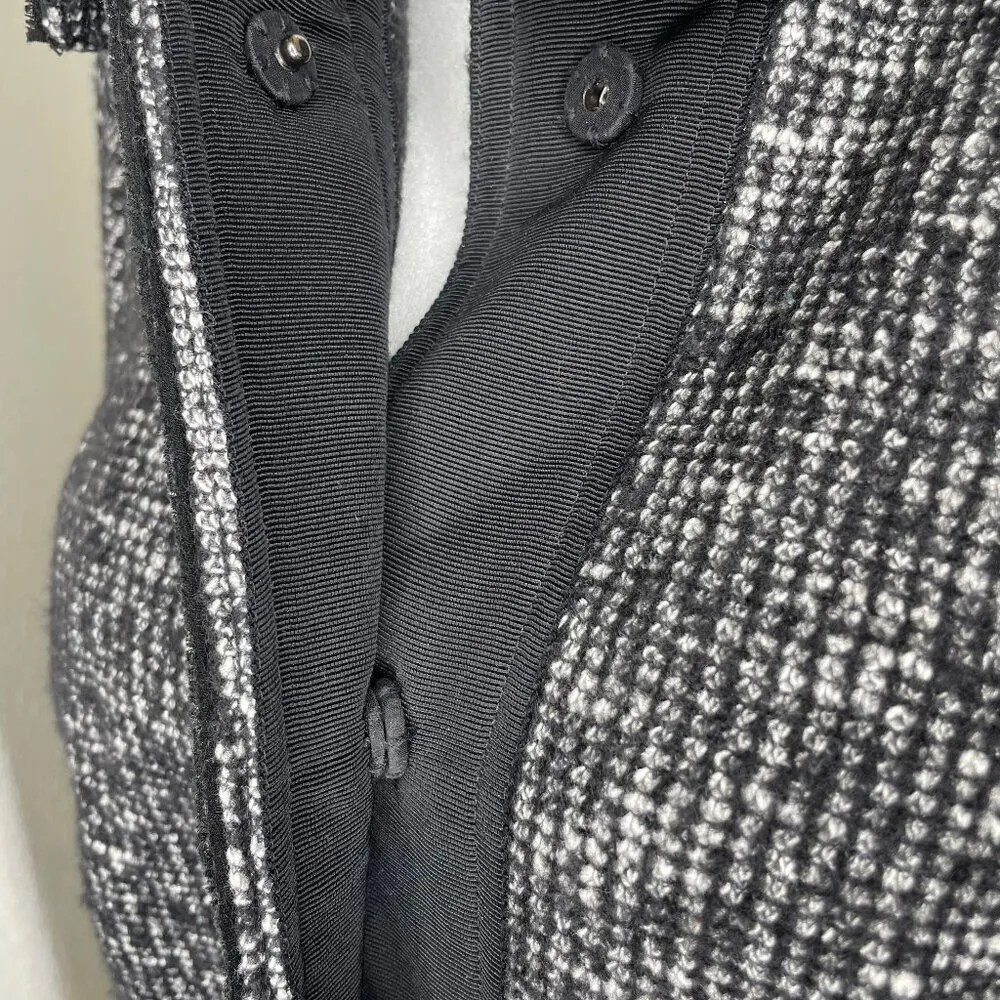 Tweed Wool Boutonniere Blazer Jacket Academia Old Money Career 12 - Image 3