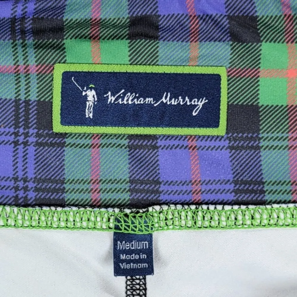 William Murray Athletic Tennis Golf Skort Women M Green Plaid Pockets Activewear Size M - Image 2