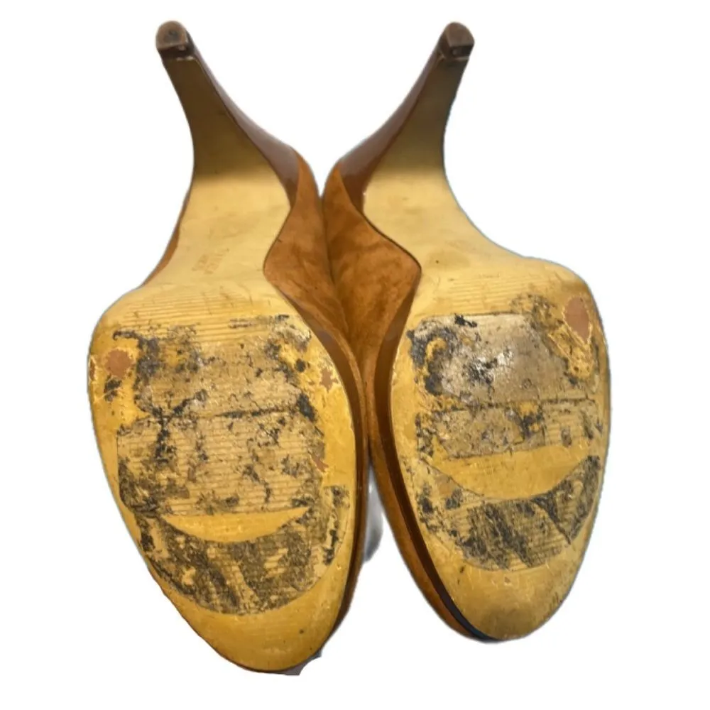 Franco Sarto Neven TAN suede heels - Image 11