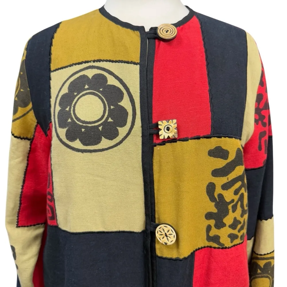 Allure Jacket, XL, Ethnic Print Red - Image 2