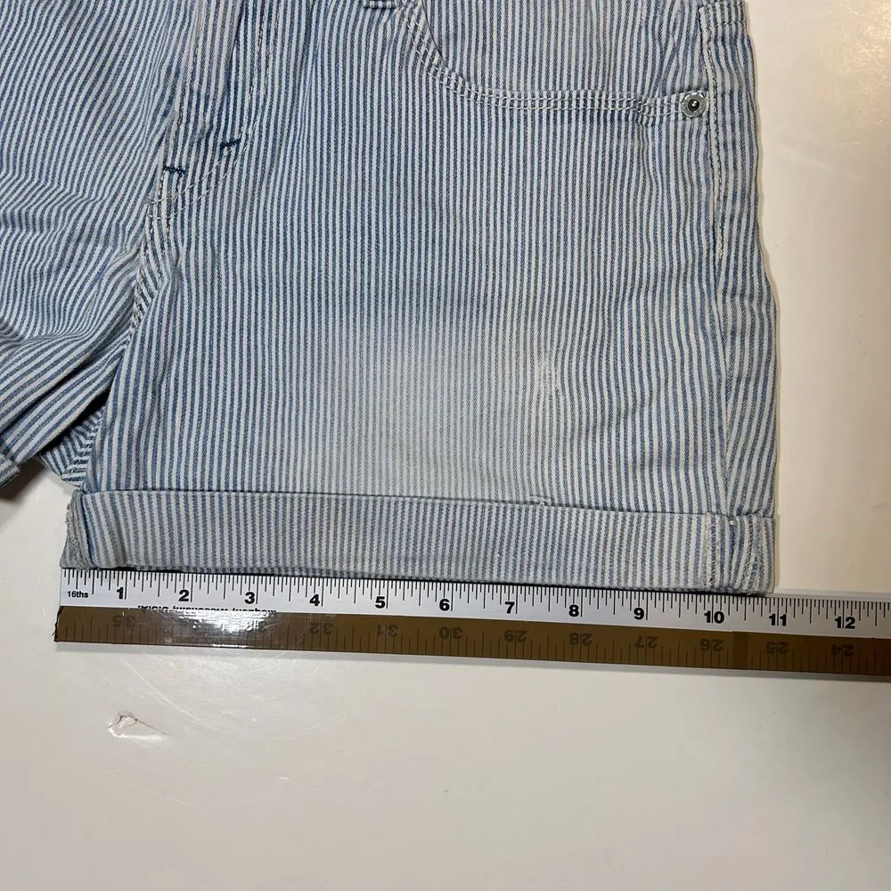 Y2K Levi‎ Jeans Denim Mid Rise Shorts Womens 3 Blue - Image 9